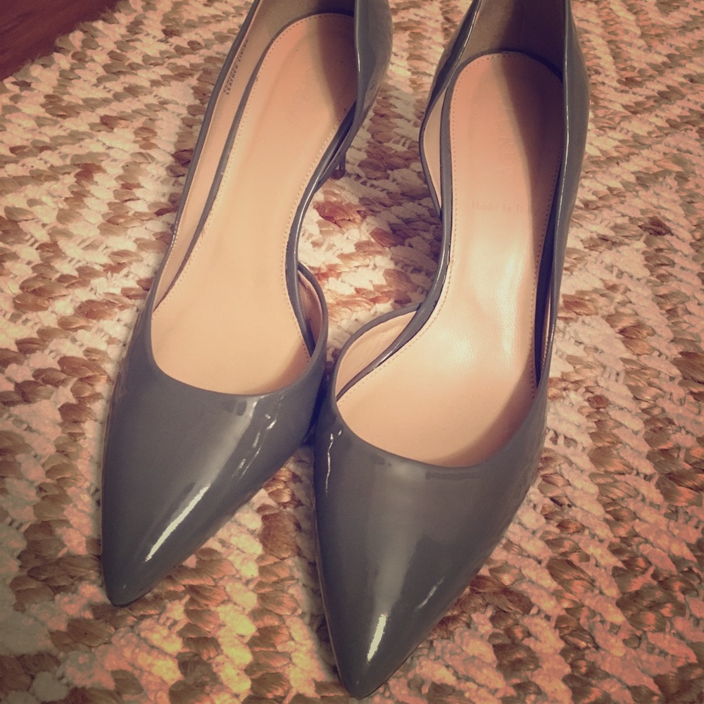 J. Crew Patent Leather D’orsay Heels